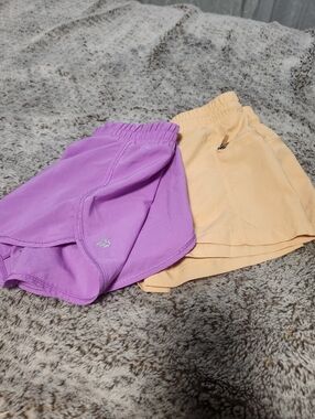 Kids' Active Shorts - Purple and Peach 8
